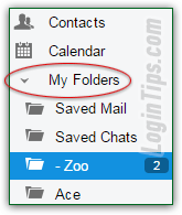 Create folders / subfolders in AOL Mail