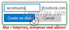 Create alias email address in Hotmail / Outlook.com