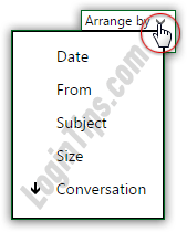 Sort email messages in Hotmail / Outlook.com