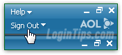 AOL Desktop Logoff