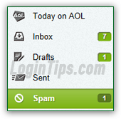 AOL Mail Spam Folder