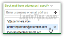 Block senders from your AOL Mail account!