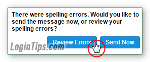 Check spelling of messages with AOL Mail spell-check