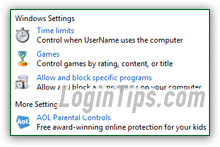 Parental controls with AOL Desktop and Microsoft Windows 7