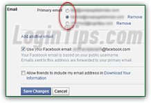 Add email address to your Facebook account