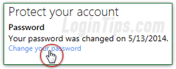 Change Hotmail.com / Outlook.com password