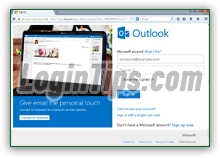 Hotmail Sign in page