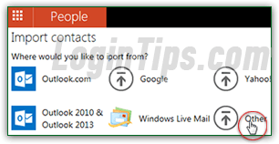 Import contacts into Hotmail / Outlook.com