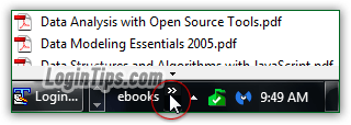 Add folders as toolbars to Windows 7 taskbar