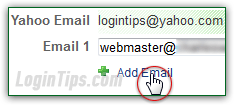 Add alternate email address to Yahoo account