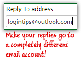 Change reply-to email address in Yahoo Mail