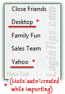 Create contact list in Yahoo Mail
