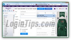 Find messages with Yahoo email search tool