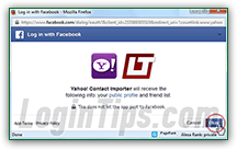 Import Facebook friends as Yahoo Mail contacts